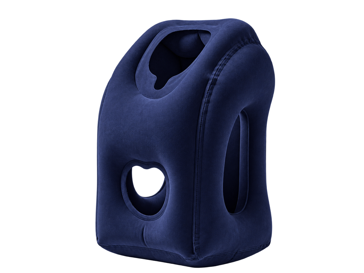 Inflatable Travel Pillow | 360° Support – Soft Flocking, Quick Inflate, Compact