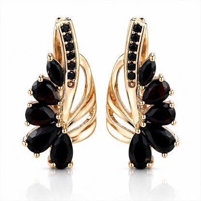 Midnight Bloom Statement Earrings