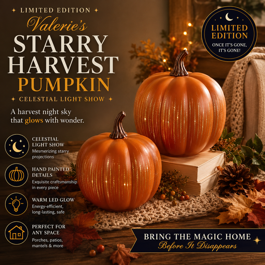 Valerie's Starry Harvest Pumpkin: Limited Edition with Starry Night Design