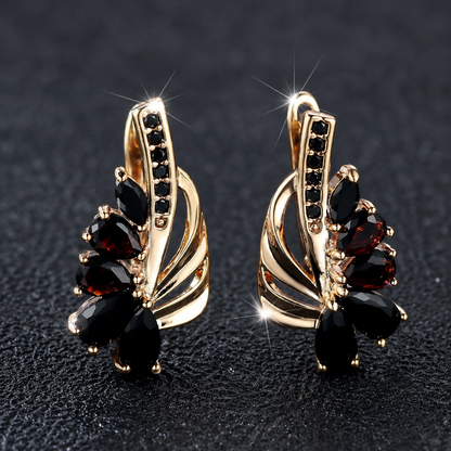 Midnight Bloom Statement Earrings