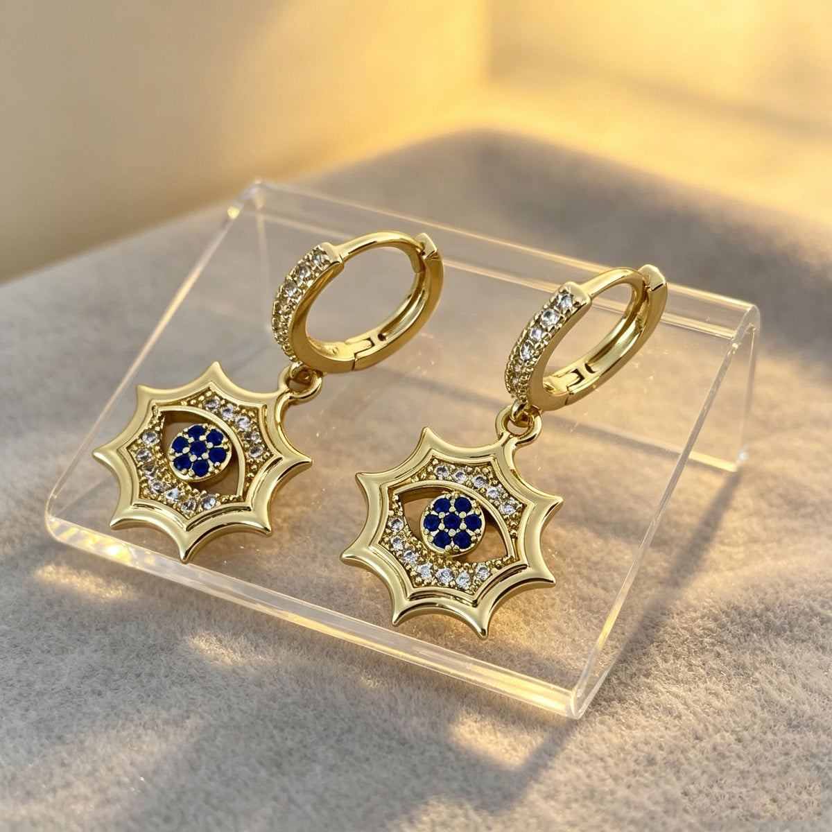 Celestial Starburst Drop Earrings