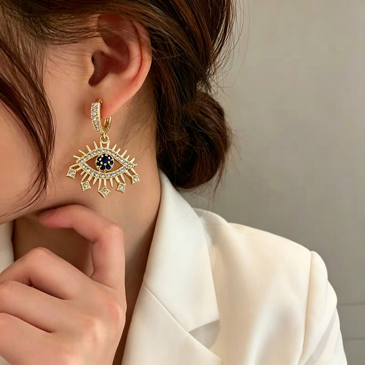 Celestial Starburst Drop Earrings