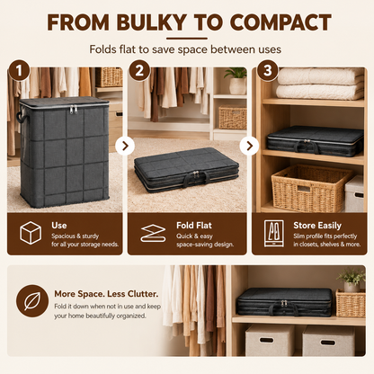 Foldable Storage Bag withReinforced Handles