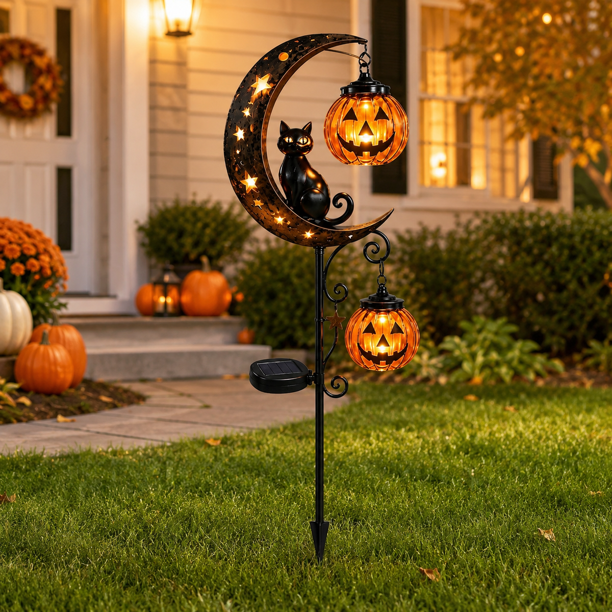 🎃 Halloween Early Bird Sale | 49% OFF Pumpkin Moon Garden Stake Light