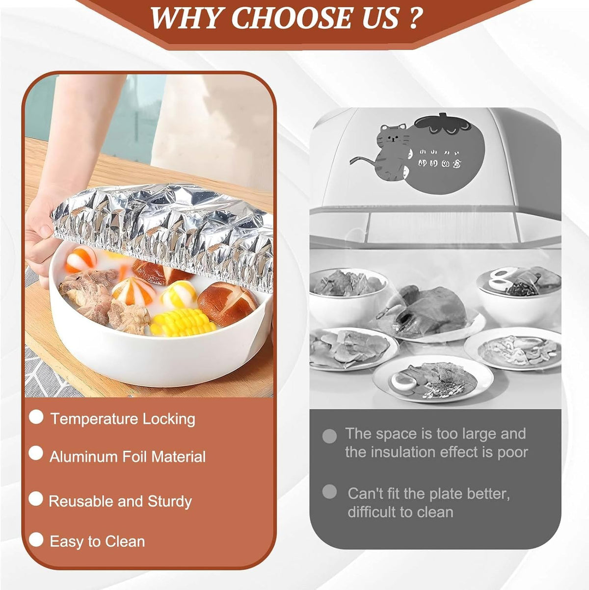 50,000+ Sold - Velnok Aluminum Foil Food Cover