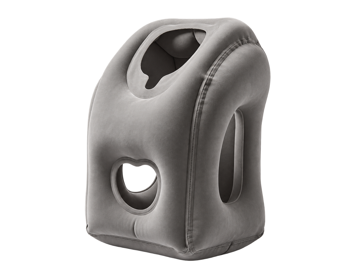 Inflatable Travel Pillow | 360° Support – Soft Flocking, Quick Inflate, Compact