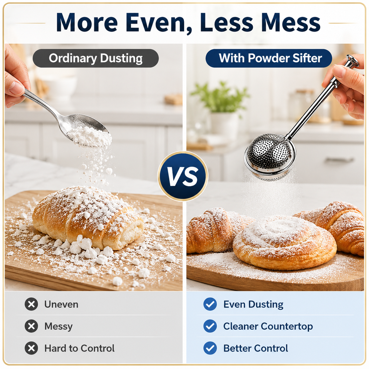 Multifunctional Stainless Steel Powder Sifter