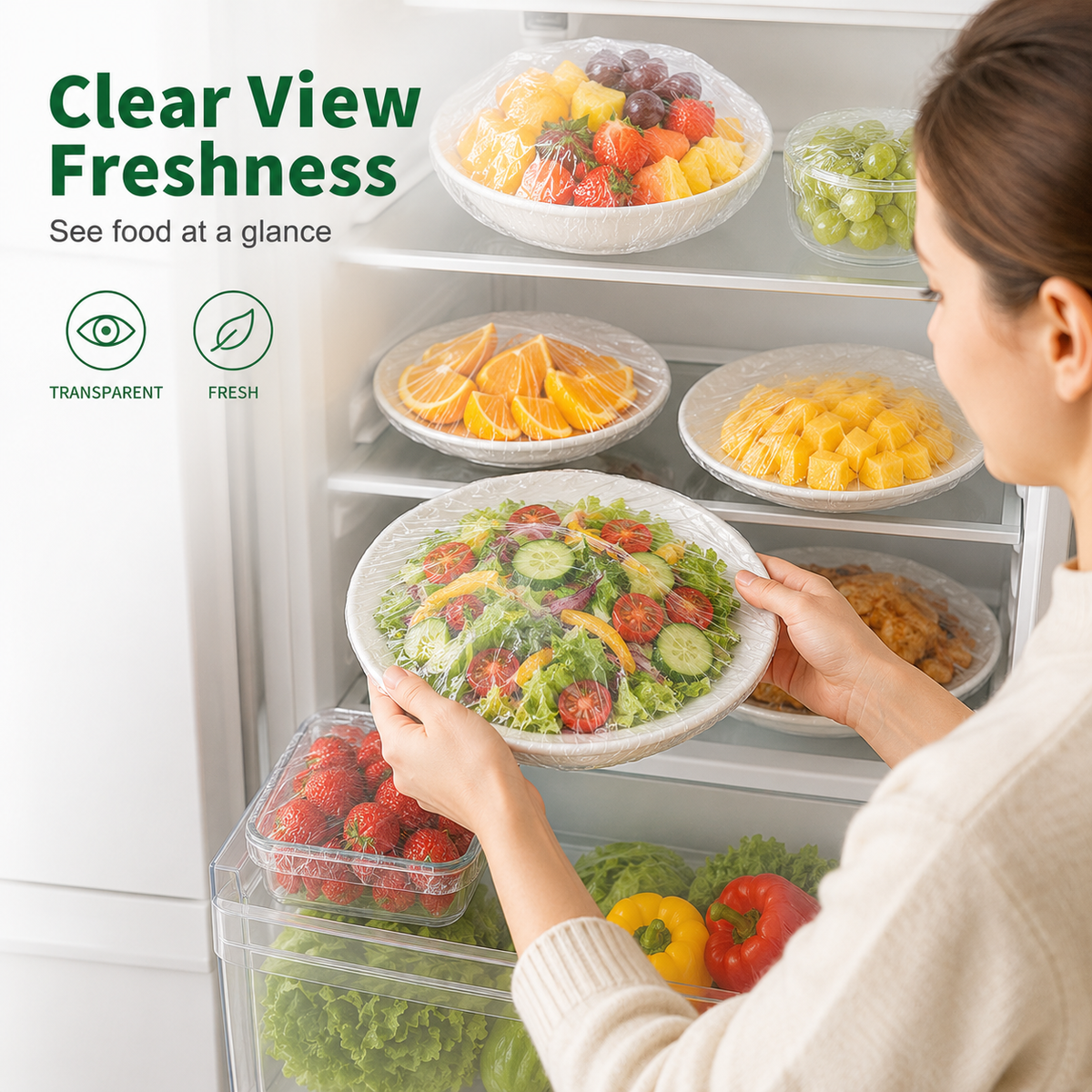 ⏳LAST DAY SALE 50% OFF🔥Velnok® Disposable Stretch Food Covers for Bowls & Plates