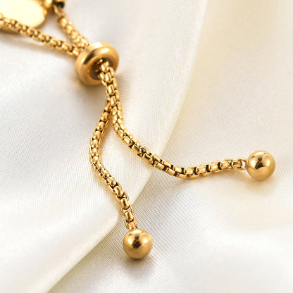 Cora Custom Simple Beaded Round Bracelet