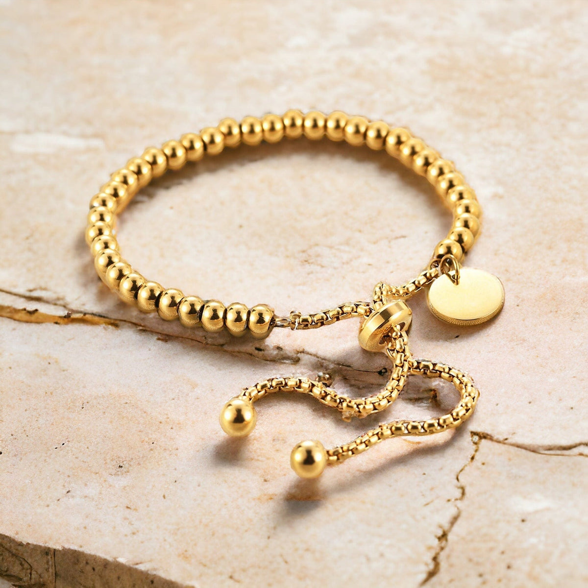 Cora Custom Simple Beaded Round Bracelet