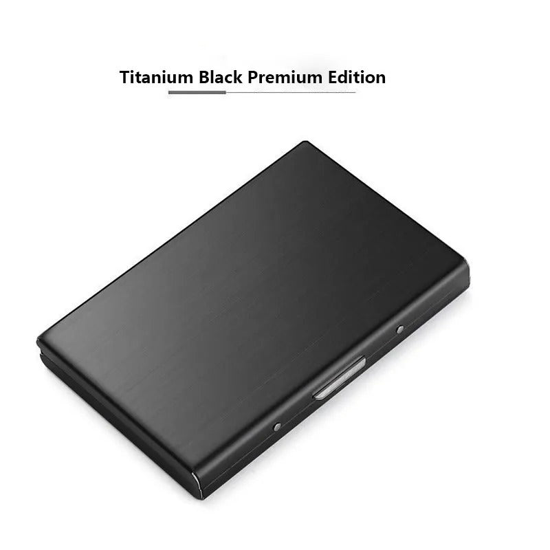 Portable Anti-skimming & Anti-demagnetization Metal Card Holder